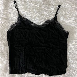 Forever 21 Black Lacey Cami Top